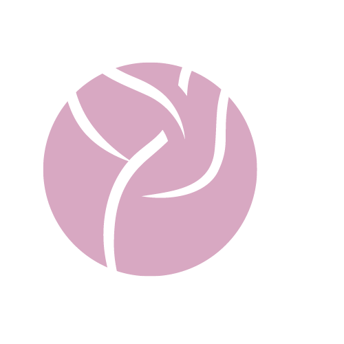 Logo oiseau dans rond rose pour naturopathe